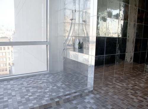 Feeling eco-friendly? How about some recycled metal tile flooring?